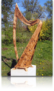 Eschenholz-Harfe
